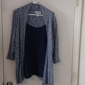 One piece quarter sleeve sweater